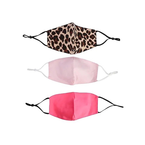 CAPELLI LEOPARD PRINT KIDS' FACE MASK SET - 3 PACK - Picture 1 of 7
